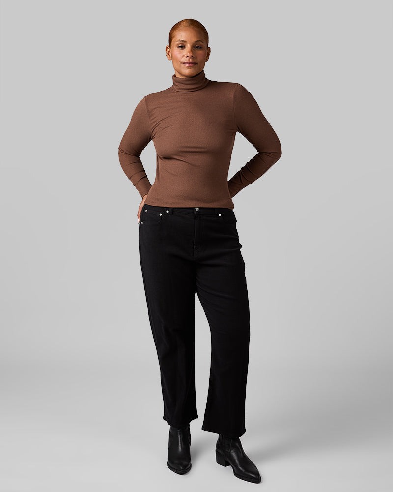 WOMEN'S SOFT RIB TURTLENECK