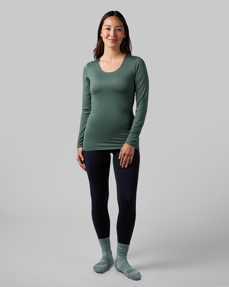 WOMEN'S LIGHTWEIGHT BASELAYER SCOOP TOP