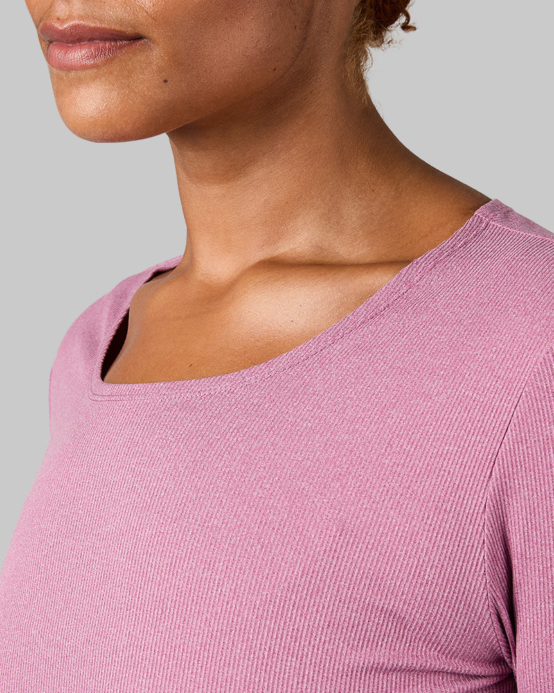 WOMEN'S SOFT RIB SCOOP TOP