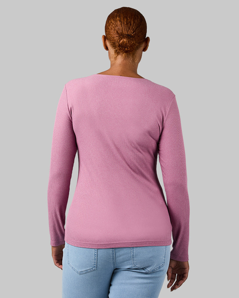 WOMEN'S SOFT RIB SCOOP TOP