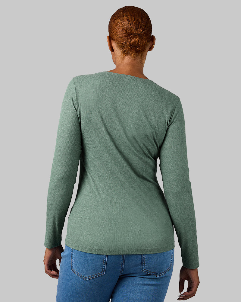 WOMEN'S SOFT RIB SCOOP TOP