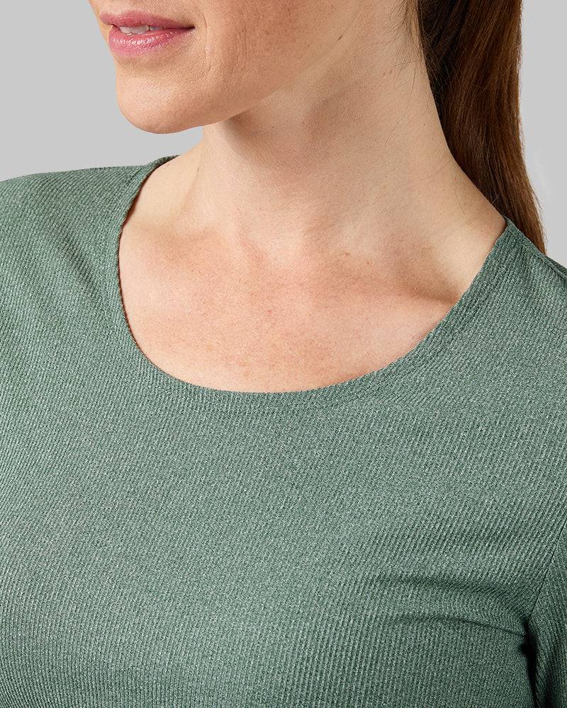 WOMEN'S SOFT RIB SCOOP TOP
