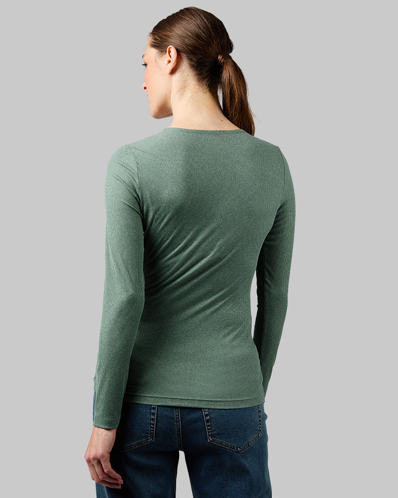 WOMEN'S SOFT RIB SCOOP TOP