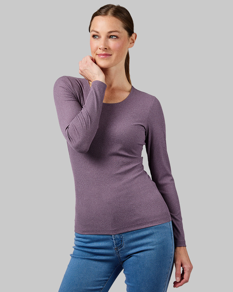 WOMEN'S SOFT RIB SCOOP TOP