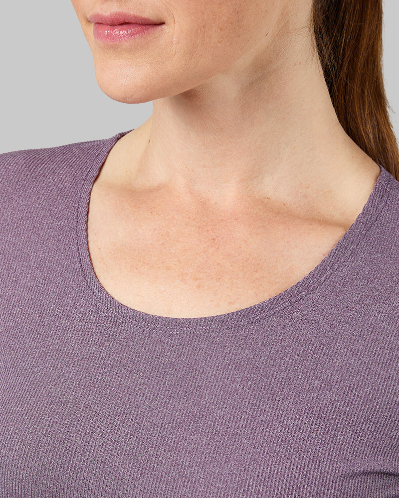 WOMEN'S SOFT RIB SCOOP TOP