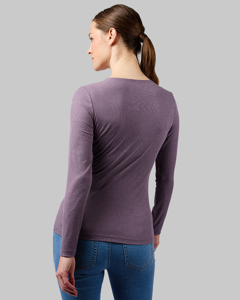 WOMEN'S SOFT RIB SCOOP TOP