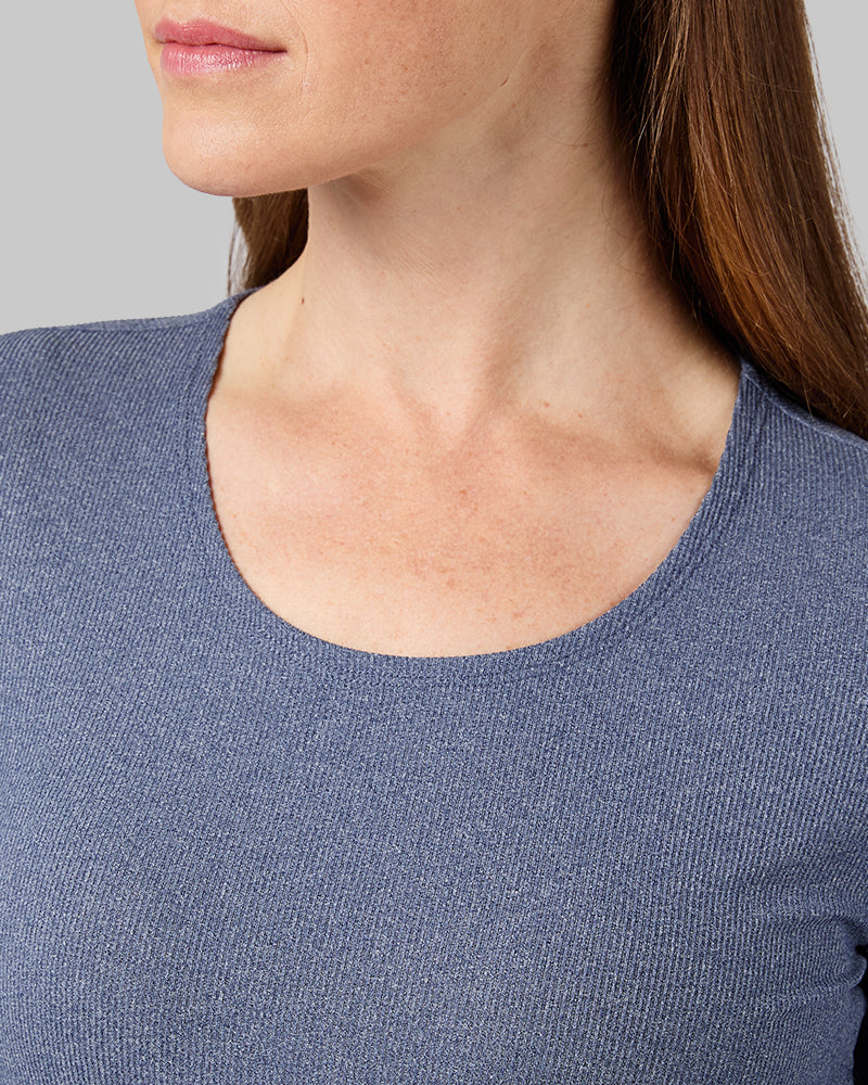 WOMEN'S SOFT RIB SCOOP TOP