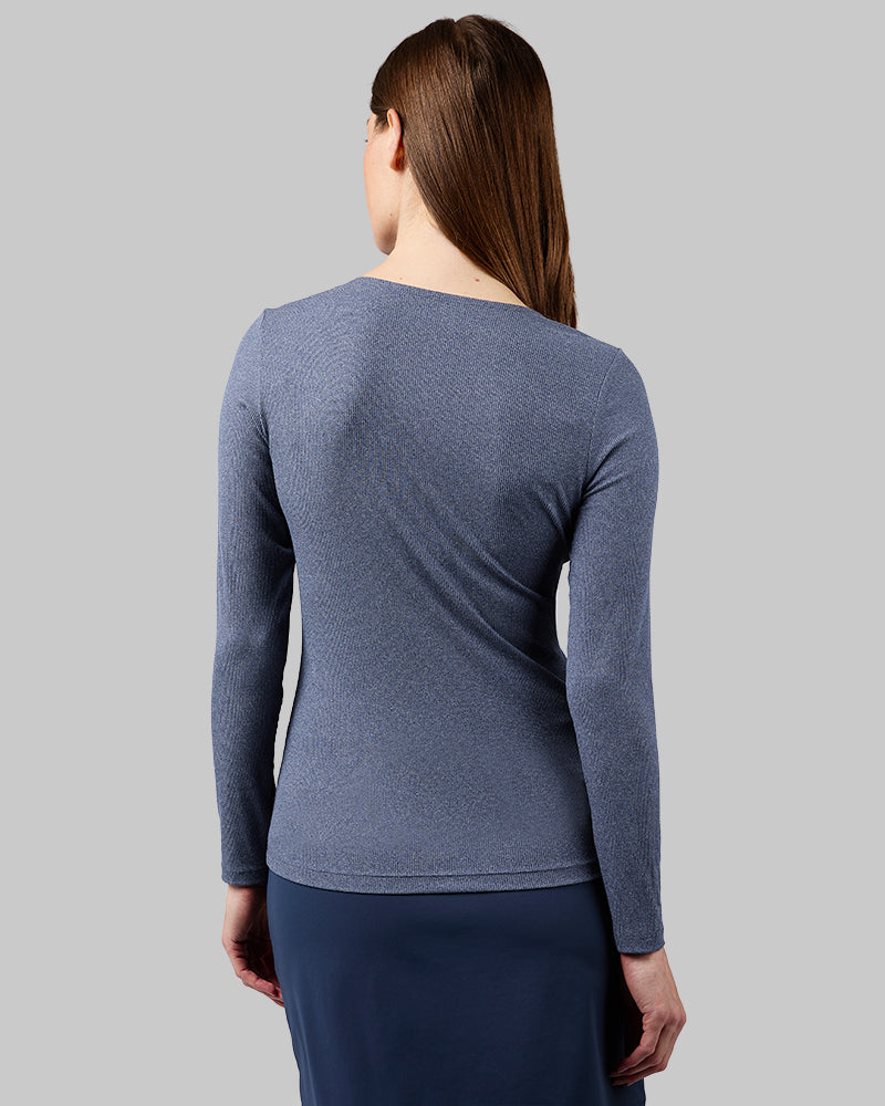 WOMEN'S SOFT RIB SCOOP TOP