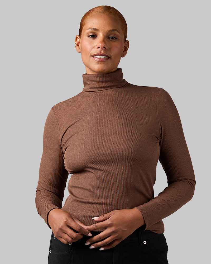 WOMEN'S SOFT RIB TURTLENECK