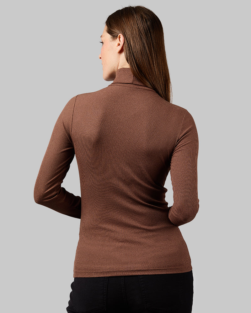 WOMEN'S SOFT RIB TURTLENECK