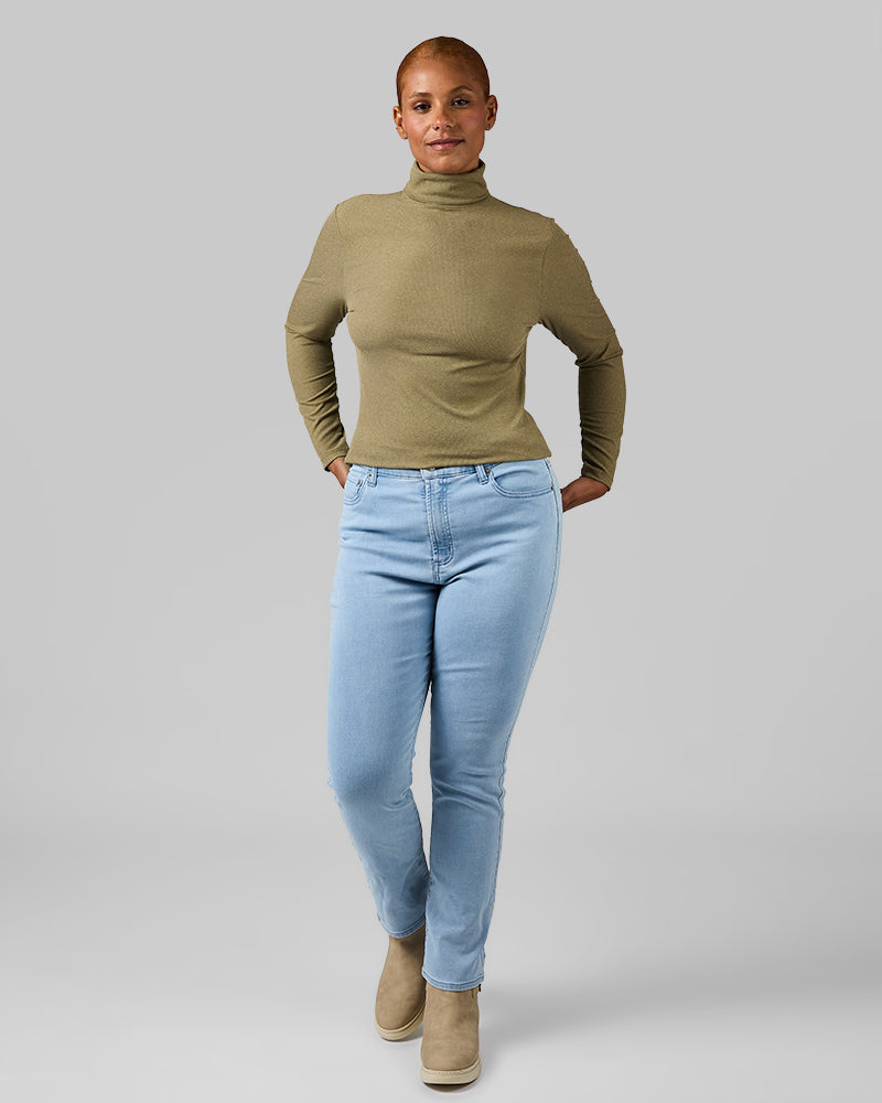 WOMEN'S SOFT RIB TURTLENECK