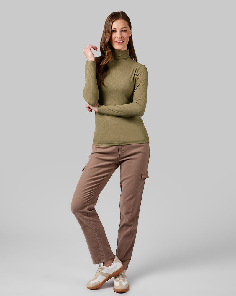 WOMEN'S SOFT RIB TURTLENECK
