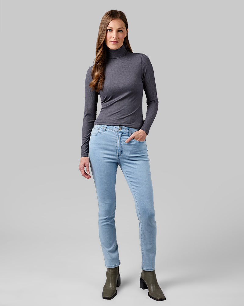 WOMEN'S SOFT RIB TURTLENECK