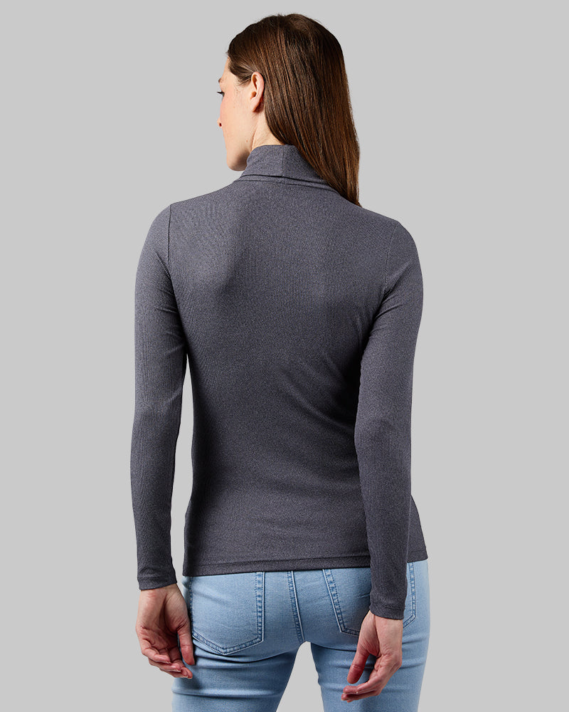 WOMEN'S SOFT RIB TURTLENECK