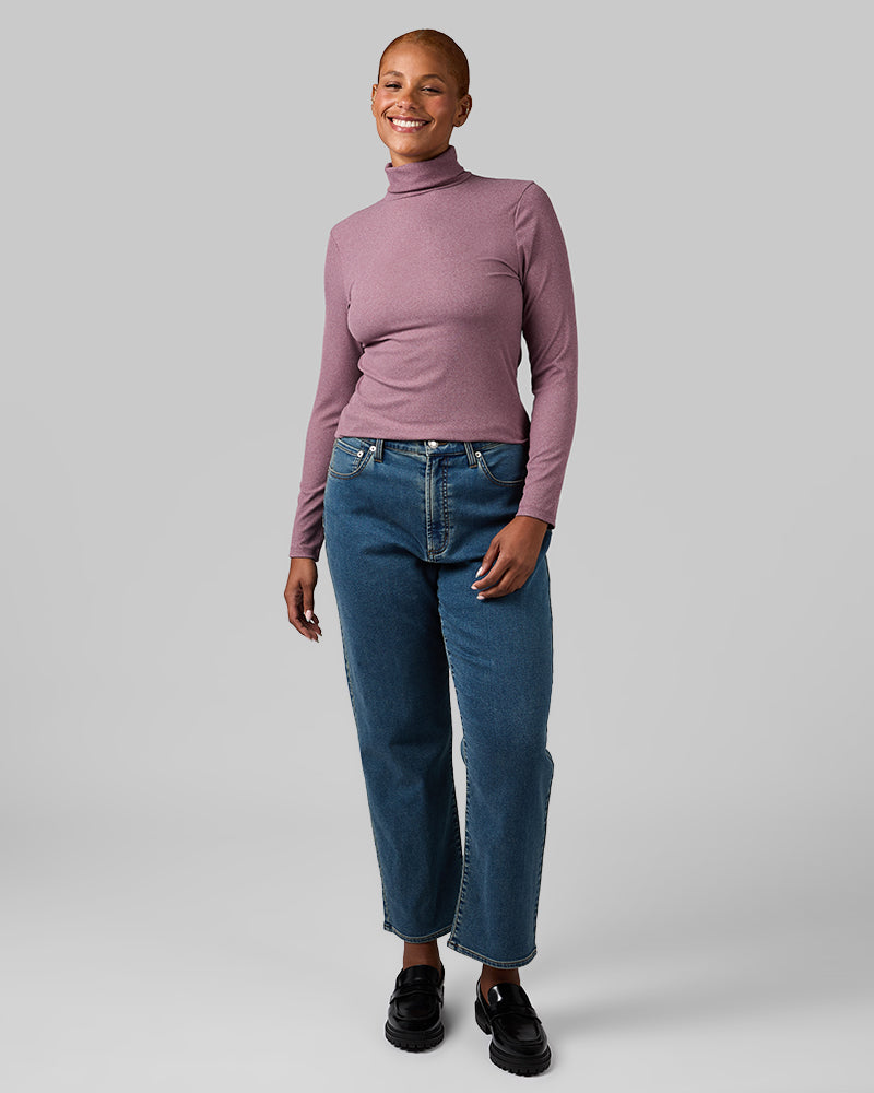 WOMEN'S SOFT RIB TURTLENECK