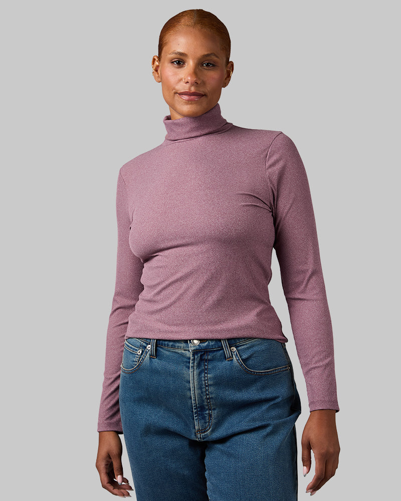 WOMEN'S SOFT RIB TURTLENECK