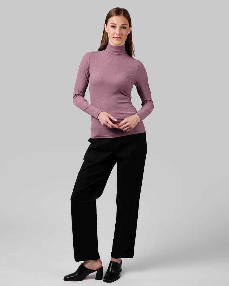 WOMEN'S SOFT RIB TURTLENECK