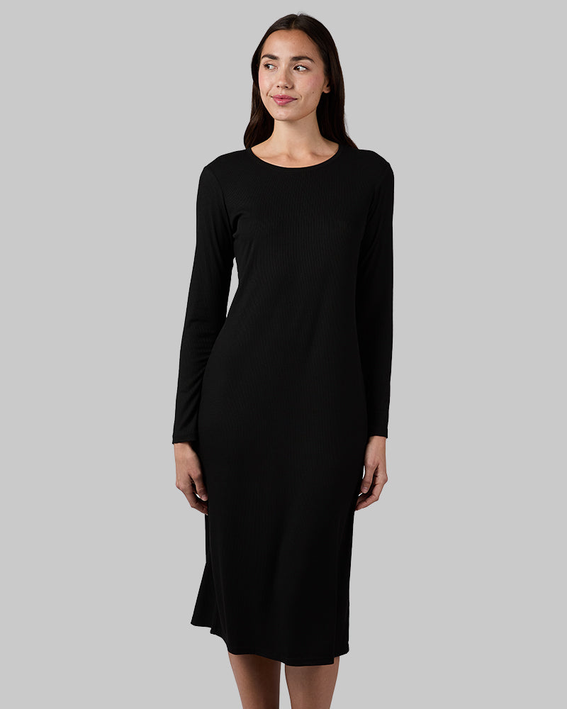 WOMEN'S SOFT RIB MIDI DRESS