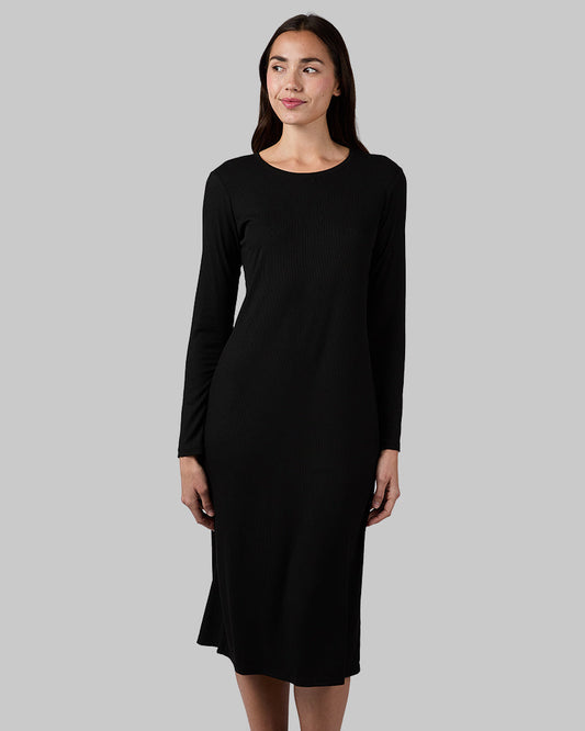 WOMEN'S SOFT RIB MIDI DRESS